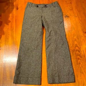 Loft Marisa brown tweed wool trousers